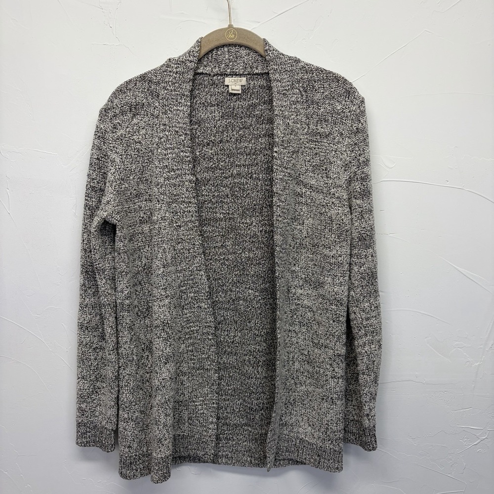 J Crew Women's Chunky Knit Cardigan Sweater Size Small Layers Staple Neutral EUC